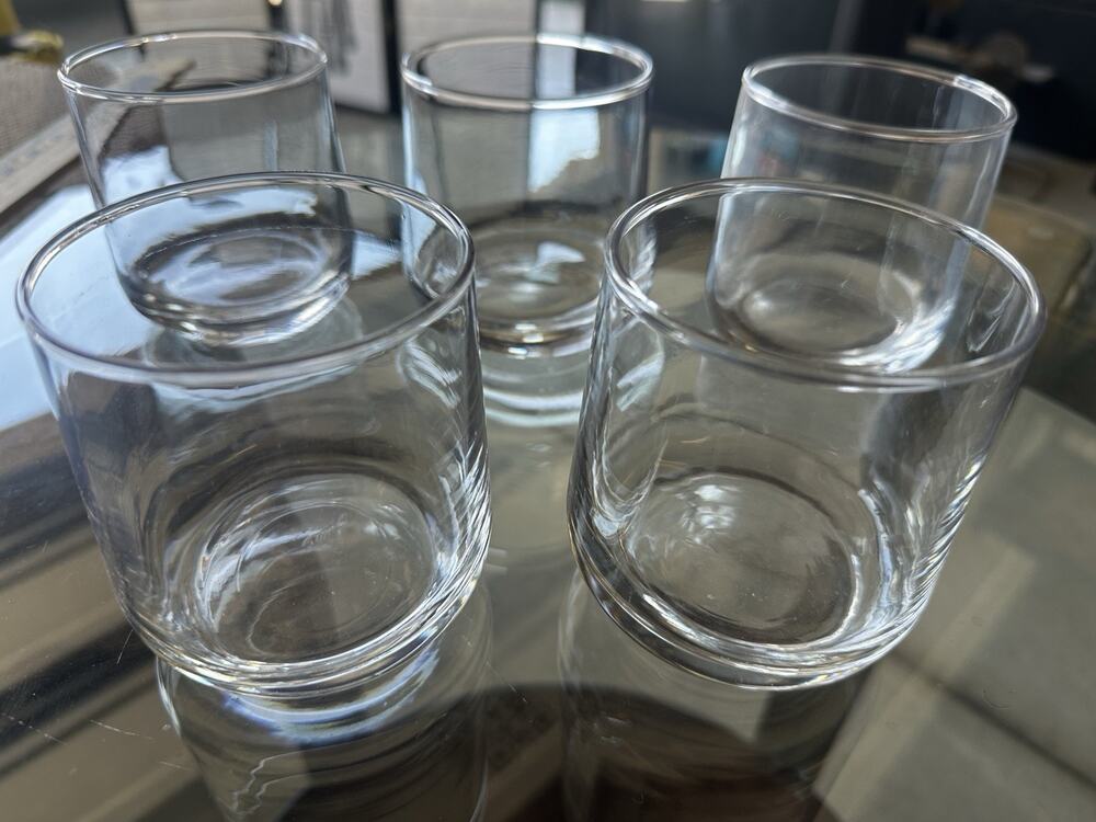 Set Of 5 whiskey glasses Libby Brand And Others